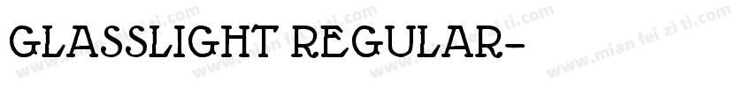 GlassLight Regular字体转换